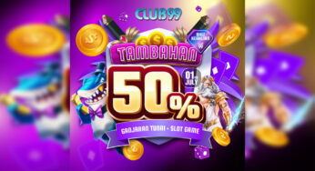 Dapatkan Ganjaran Bonus Tunai 50% Slot Game di Club99 pada 1 Julai 2024