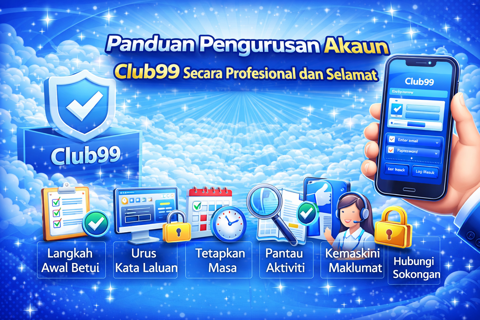 Professional and secure Club99 account management Professional and secure Club99 account management