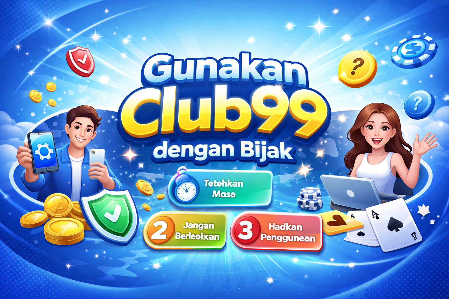 Use Club99 wisely guide illustration